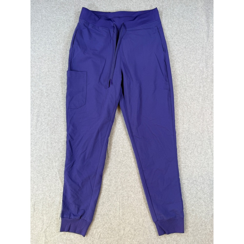 Mandala Size Small Scrub Joggers Purple Equa-Tek Cargo Pocket Pants